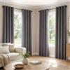 Deconovo Tende Oscuranti per Interni, 140x240 cm, 4 Pannelli, Grigio Chiaro | Tenda Termica Isolante Freddo e Caldo, Attenuano i Rumori, Moderne ed Eleganti con Occhielli, per Camera e Soggiorno