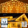 WOWDSGN Luci Natale Esterno Cascata 15M 660LED, Luci di Natale da Esterno, Tenda Luminosa Natale con Timer, 8 Modalità, IP44 Impermeabile, Luci Natalizie da Esterno per Addobbi Natalizi,Tetto,Giardino