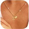 Rajputana Collana Con Iniziale Cuore Collana Donna Oro Regalo Compleanno | Collana Donna Oro Collana Con Nome Collana Con Lettera Initial Gold Necklace For Women Jewellery Regalo Donna Compleanno
