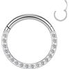 YEBOCIYO Piercing Naso Helix Piercing Acciaio Chirurgico Septum Piercing CZ Piercing Trago Piercing Ombelico Labbro Sopracciglio Daith 16G Conch Oro Argento Oro-rosa