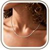 Rajputana Catenina Argento 925 Donna Collana Oro Catena 41-66cm regalo | Collana Oro Donna Sottile Collana Donna Acciaio Ciondolo Gioiello Regalo Per Donne Ragazze Fidanzate Collana Donna