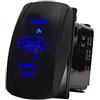 Mintice Veicolo Auto 12V 20A 24V 10A LED Blu Interruttore a Bilanciere | Luce Pannello Momentaneo Pulsante Verricello Impermeabile 7Pin Winch Light