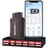 KONNWEI MAXOBD OBD2 Dispositivo diagnostico per Auto, Lettore di Codici di Errore e diagnostica del Motore con Definizione DTC, Dati in Tempo Reale e Test delle Prestazioni, aggiornamenti gratuiti