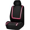 AJIH Auto Set Coprisedili per Volkswagen VW UP 2011 2012 2013 2014 2015 2016 2017 2018 2019 2020 2021 2022 2023, Confortevole Antiscivolo Traspirante Compatibile con Airbag Laterale,A/Pink