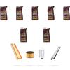 HOFFCAR Kit tagliando 4 FILTRI e 7L OLIO M compatibile con Jaguar X-Type (X400) 2.0 Diesel 96kw dal 2003