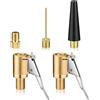 zoerbufan 5 Pezzi Connettore Valvola Mandrini Pneumatica Universale, 8mm Air Chuck Pneumatico Pompa da Auto Ugello Filettato a Clip per Auto, Moto, Biciclette e Sport con la Palla