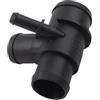 Generic Sostituzione alloggiamento termostato for modelli 2010-2016 Connettore tubo dell'acqua con numeri OEM LR025969 LR020126, struttura in ABS, nero