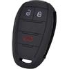 ZEMNLO Custodia for chiave in silicone for auto Custodia protettiva for chiave in pelle con telecomando senza chiave, for Alfa, for Romeo, for Stelvio, for Giulia 2017 2018 Custodia a guscio per chiav