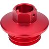 OTOTEC Tappo di riempimento olio per moto CNC rosso compatibile con Honda CR CRF 125 250 450 500