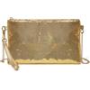 Miss Lulu Pochette Donna con Paillettes, Catena in Metallo e Design | Clutch elegante con paillettes luminose, catena metallica e cinturino da polso, ideale per feste, cerimonie e serate