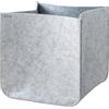 LIFENEY Scatola portaoggetti taglia L - Organizer per armadio della serie Organize your closet - per riporre oggetti e ordine nell'armadio - 54 x 37 x 21 cm, materiale: feltro, colore: grigio