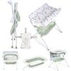 Innovaciones MS Ms Innovaciones ZOE Vasca da bagno Verde con gambe, fasciatoio, cuscino riduttore e cestino portaoggetti