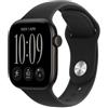 Apple Watch Series 12 GPS + Cellular, cassa 42 mm in alluminio nero con cinturino Sport nero - S/M
