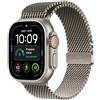 Apple Watch Ultra 4 GPS + Cellular, Cassa 49 mm in titanio naturale con Loop in maglia milanese in titanio naturale - M
