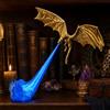 Generico Lampada Da Libreria A Forma Di Drago, Decorazione Per Libreria Fantasy 3D | Lampada Da Angolo Per Libreria, Base Stabile, Per Camera Da Letto, Scrivania, Biblioteca, Sala Lettura