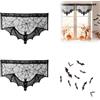 Ousuwo Set di 14 tende per Halloween, ragnatela per decorazione di interni
