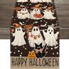 PPGGOPP Runner da Tavola del Giorno dei Morti Runner da Tavola di Halloween 33 x 183 cm Tovaglia di Halloween Runner Halloween per Tavola Autunnale Halloween per la Cena del Partito Domestico (A)
