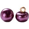 Whakano 10 bottoni in perle con occhiello, 10 mm, bottoni decorativi per cucito e fai da te, bottoni di ricambio per maglioni fai da te, cappotti, camicia, regalo, decorazione viola, rosso