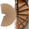 Generic Coprigradini per Scale a Chiocciola con Fondo in Silicone, 15pz | Fondo in silicone, bordi rifiniti, per gradini in legno, piastrelle e altre superfici lisce interne