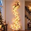HGDUKBAL Luci da parete a LED a cascata Christmas Magic Trail, decorazioni natalizi