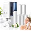 Generic Dispenser di Asciugamani Caldi Portatile a vaporizzazione, Scaldasalviette | Serbatoio dell'acqua da 500 ml, dispenser di compressi inumiditi a vapore ,1 macchina per asciugamani + 100 asciugamani
