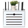 PPGE Home Scatola di Immagazzinaggio in Legno per Nascondi Cavi Scatola Router WiFi da Parete/Desktop/Scrivania Scatola per Router WiFi Mensola Router for Cavo/Telecomandi/Set-Top Box Rack