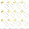 PATIKIL 12 Set Cavalletto Posteriore Supporto Posteriore Tonalità Oro | Per Cornici Artistiche Quadri Mostre, Per Cornici Foto, In Metallo, Con Viti
