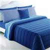 Irge Trapunta Matrimoniale 260x260cm Double Face Blu Azzurro