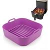 Dashos Stampo in Silicone airfryer 22 cm. Compatibile con Cosori Dual Blaze e friggitrice ad Aria 6-8 L. Accessorio Air Fryer in Silicone Alimentare, Antiaderente e Resistente Fino a 230°C.