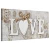 murando - Quadro Moderno per Soggiorno Grandi, Amore, 150x50 cm | Chiodi Inclusi, 1 Pezzo, Pannelli Decorativi per Pareti, Decorazione da Parete, Resistenti Allo Sbiadimento