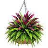 Generic Finto felci 50cm Realistico UV Resistente Zero Manutenzione Decorazioni | Felci Piante Artificiali Esterni per Patio Balcone Porta d'ingresso Porta Parete Finestra Mensola Tavolo Portico
