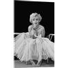 Posterlounge Marilyn Monroe in tutù Stampa su vetro acrilico | 40 x 60 cm di Celebrity Collection Nero e Bianco Quadri Decorazione per pareti