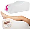 OrtoPrime Cuscino per gambe gonfiate migliora la circolazione - Cuscino a cuneo per sollevare gambe stanche, cuscino per gambe stanche, cuscino per dormire con effetto memoria, cuscino viscoelastico
