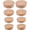 GORGECRAFT 8pz 4 Misure Tappi di Sughero Conici Tappo di Sughero per Vino Tappo di Bottiglia Decanter Tappi di Ricambio in Legno per Barili per Vino Birra Whisky Decanter Caraffa Bottiglia Bottiglie