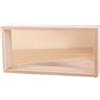 Rundago Cornice Profonda Cornice 3d 25.8x12.6x5.5 cm Cornici per Quadri Porta Foto Cornice in Legno per Esposizione di Fiori Secchi e Artigianato (Beige)