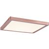 Paulmann 70873 Pannello LED Atria angolare 1 lampada da soffitto dimmerabile da 24 Watt oro rosa plafoniera plastica lampada per soggiorno 2700 K