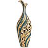 LCCCK Verde Oro Vaso Decorativo da Interno - Alto 50 cm, Design Moderno e Elegante per Arredamento, Ideale per Casa, Ufficio, Hotel, Ristoranti, Regalo Perfetto per Matrimonio