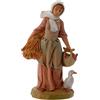 Holyart Pastorella con grano e oca 12 cm Fontanini