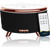 Jpord Diffusori per oli essenziali, 500 ml, diffusore per aromaterapia, umidificatore a nebbia fredda con telecomando, 7 luci colorate e 4 modalità di nebulizzazione, spegnimento automatico senza acqua