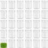 CHIHEUNG 30 barattoli trasparenti da 250 ml, in plastica a bocca larga, con coperchio, contenitori per alimenti, per spezie, marmellate, noci, forniture artigianali, ricariche per articoli da toeletta