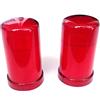 sin marca Candela LED per batterie in plastica per interni ed esterni, colore rosso, 2 pezzi