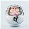 Yoshida Daruma Daruma - Amuleto giapponese, 12 cm, in cartapesta, misura 2