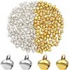 TOAOB THE ONE AND ONLY BABY TOAOB 200 campanelle in metallo piccole campane Jingle Bells 8 mm oro e argento per fai da te fabbricazione di gioielli decorazione per feste di Natale interni sonaglio