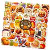 Generic Adesivi autunnali per lo scrapbooking 50 pezzi adesivi del Ringraziamento a | Sticker e animali per laptop Per tazze, planner, auto, laptop, bagagli e skateboard