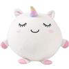 I-TOTAL® - Cuscino Morbido squishy in memory foam 14 cm diametro, squishy pillow ideale come regalo (UNICORN)