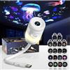 Bazcuka 18 in 1 USB Proiettore Stelle Soffitto Luce Notturna , Galaxy Projector | Planetario Proiettore con 18 Film, Rotante 360°, Luminosità Regolabile per Camera da Letto Soffitto Parete Camera Auto