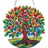 ideen mit herz Diamond Painting - Quadro da finestra in acrilico XL da appendere con diamond painting anteriore e posteriore (albero della vita)