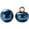Whakano 10 bottoni in perle con occhiello, 10 mm, bottoni decorativi per cucito e fai da te, bottoni di ricambio per maglioni fai da te, cappotti, camicia, regalo, colore blu