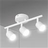 URAQT Lampada Faretti da Soffitto Bianco, Faretto GU10 da Interno 3 Luci | Faretti da Soffitto Orientabili, Faretti LED da Soffitto, Faretti da Soffitto Moderno per Cameretta, Cucina, Senza Lampadina