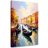 Feeby Stampa su Tela - Quadri Moderni Soggiorno - Quadro Camera Da Letto - Venezia Città Gondole Italia - 30x45 cm - Decorazioni Parete